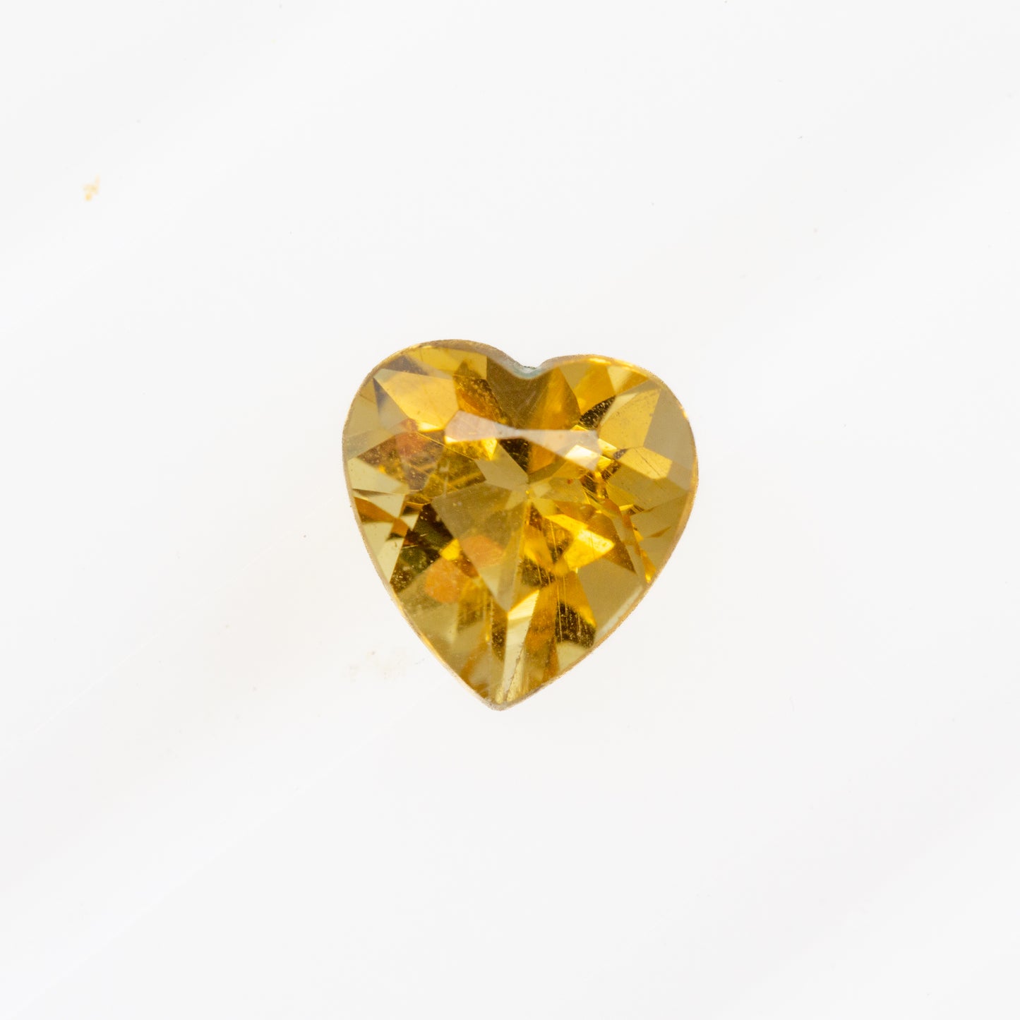 0.43ct Yellow Citrine - Heart Cut