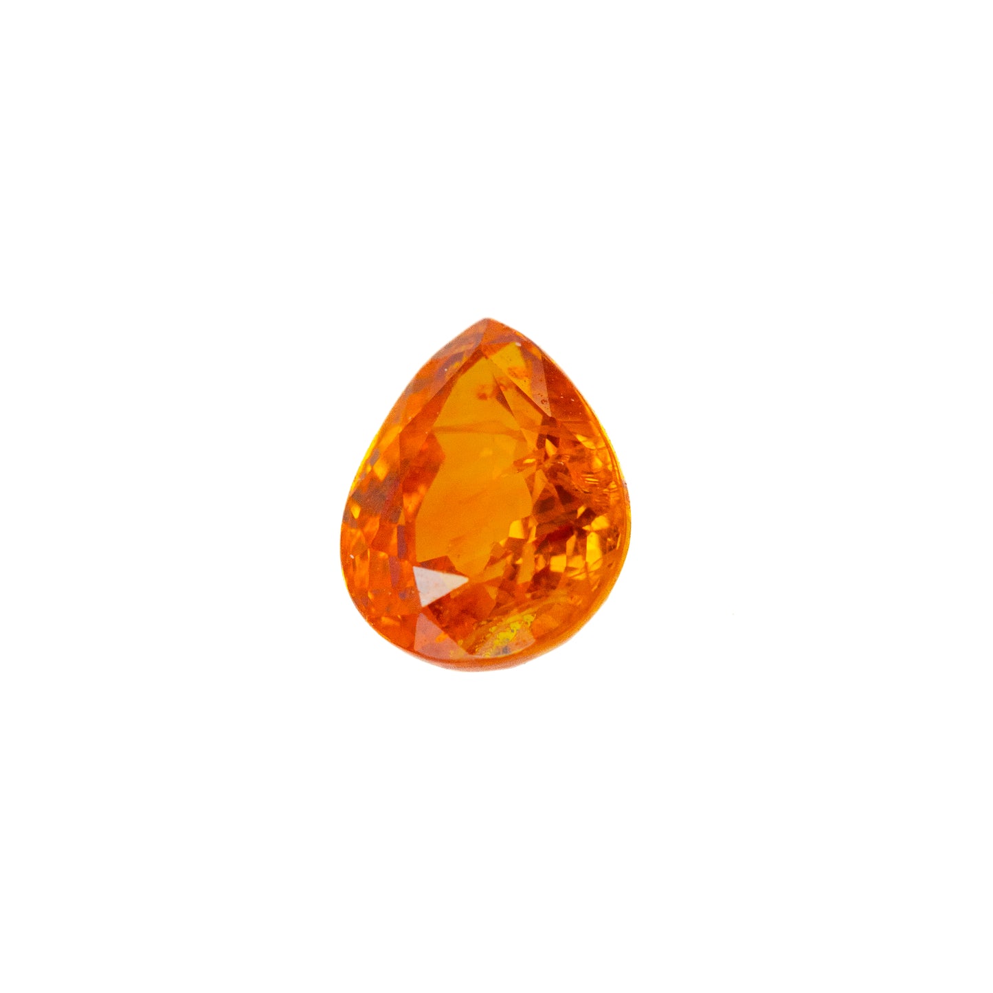 0.86ct Orange Sapphire - Pear Cut