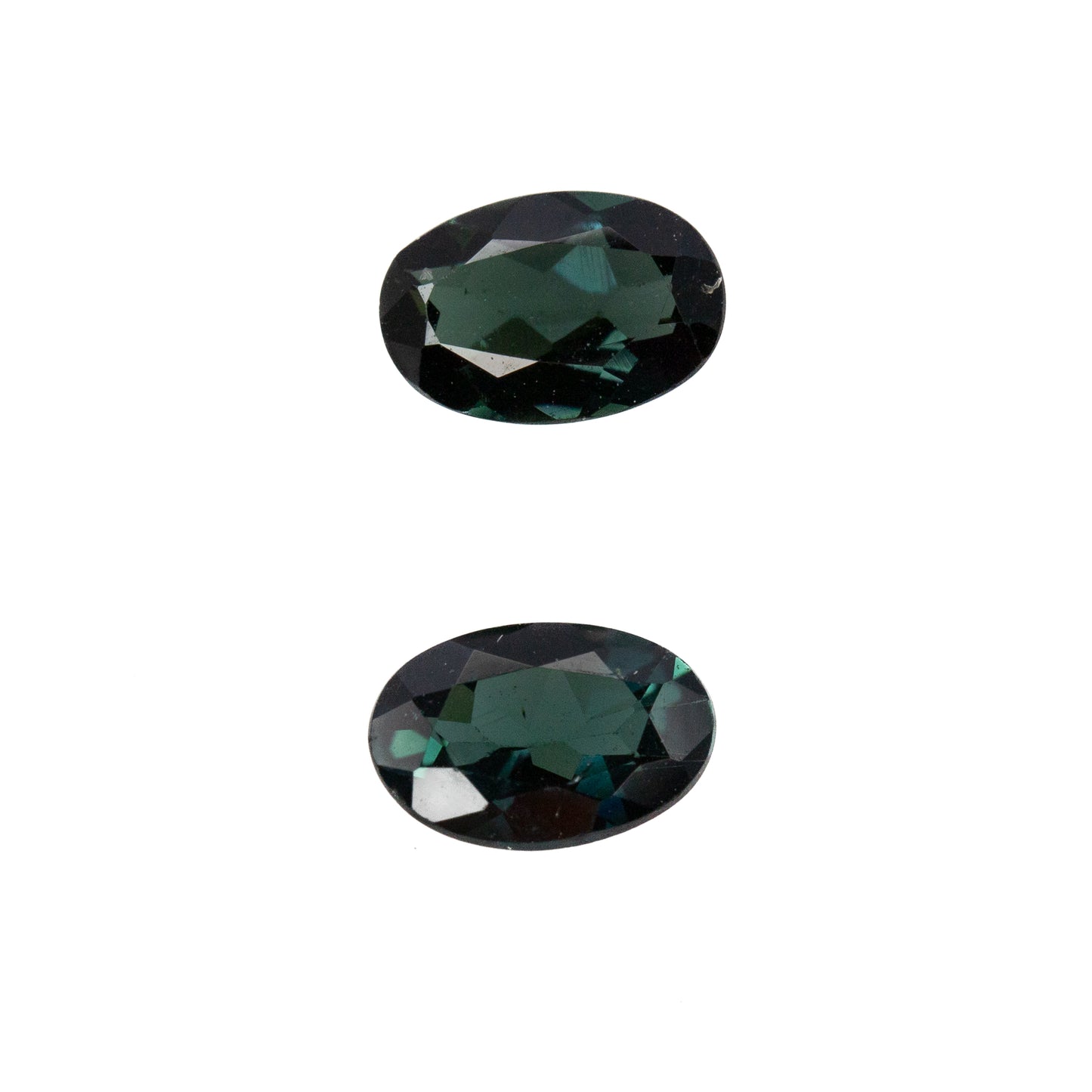 0.81ct Green Tourmaline Match Pair - Oval Cut