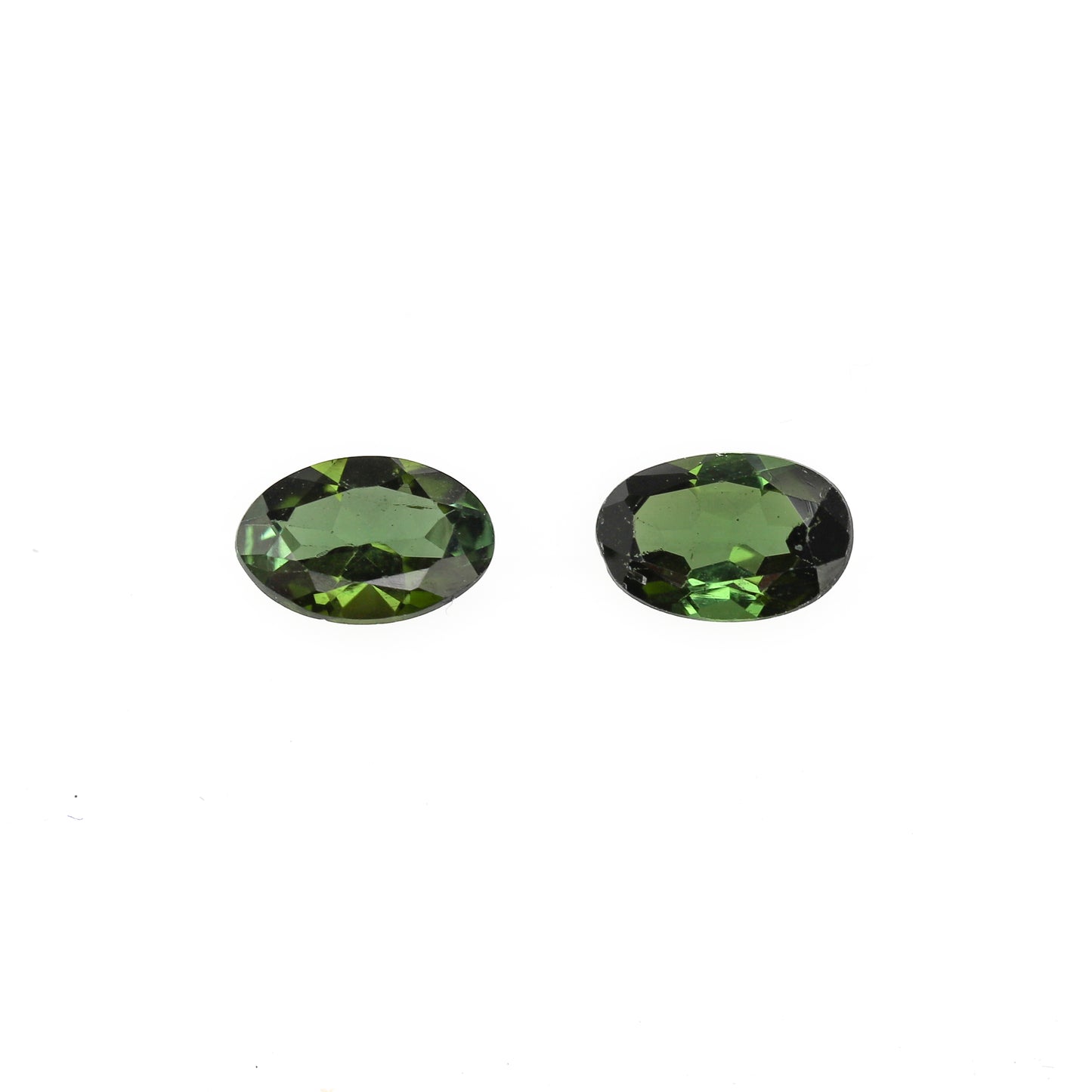 0.81ct Green Tourmaline - Oval Cut Match Pair