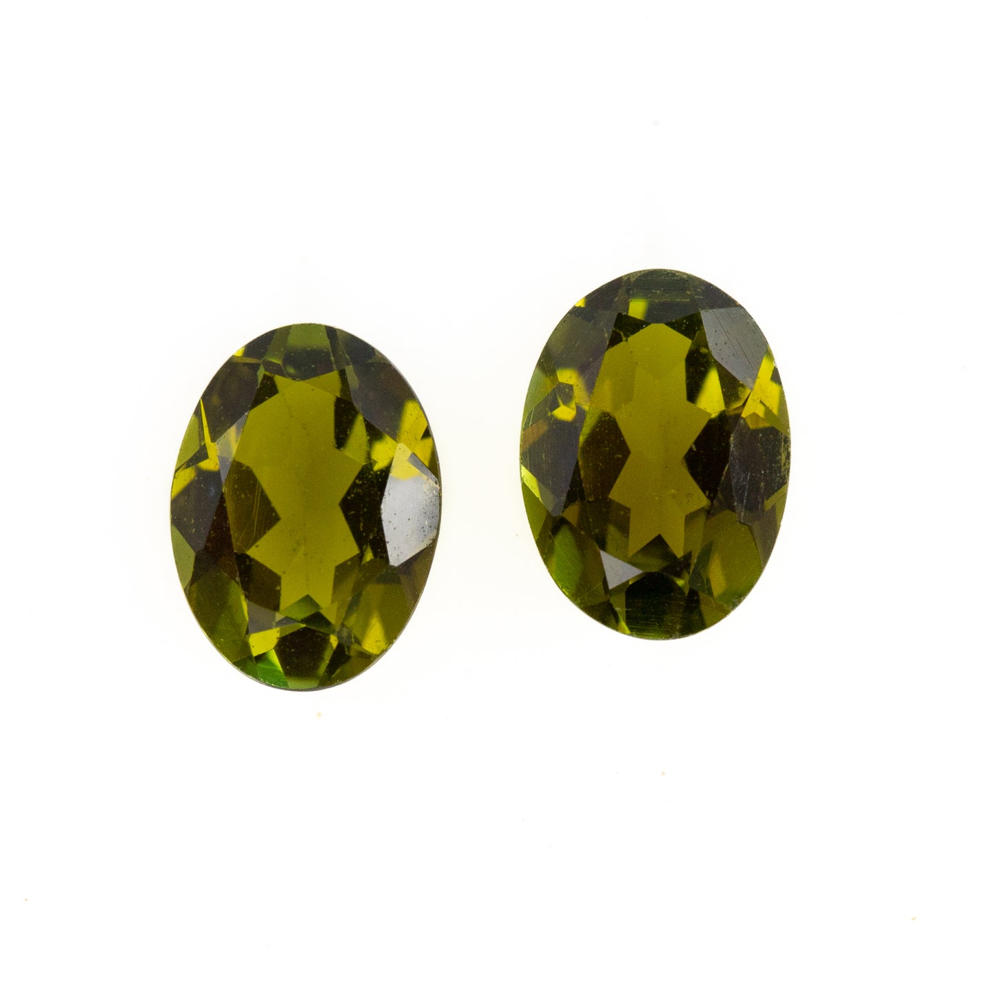 1.53ct Green Tourmaline Match Pair - Oval Cut