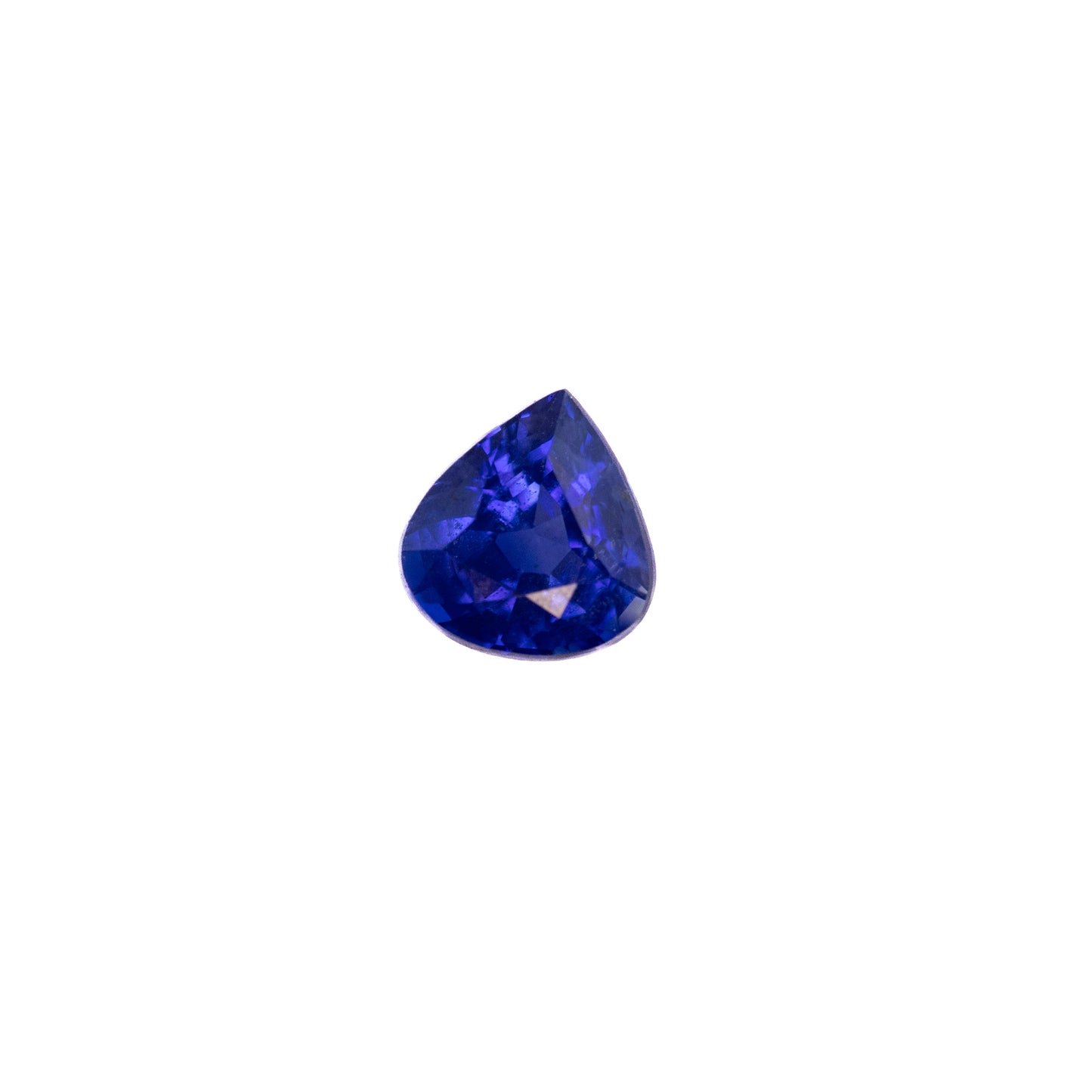 0.65ct Blue Sapphire - Pear Cut (Certified)