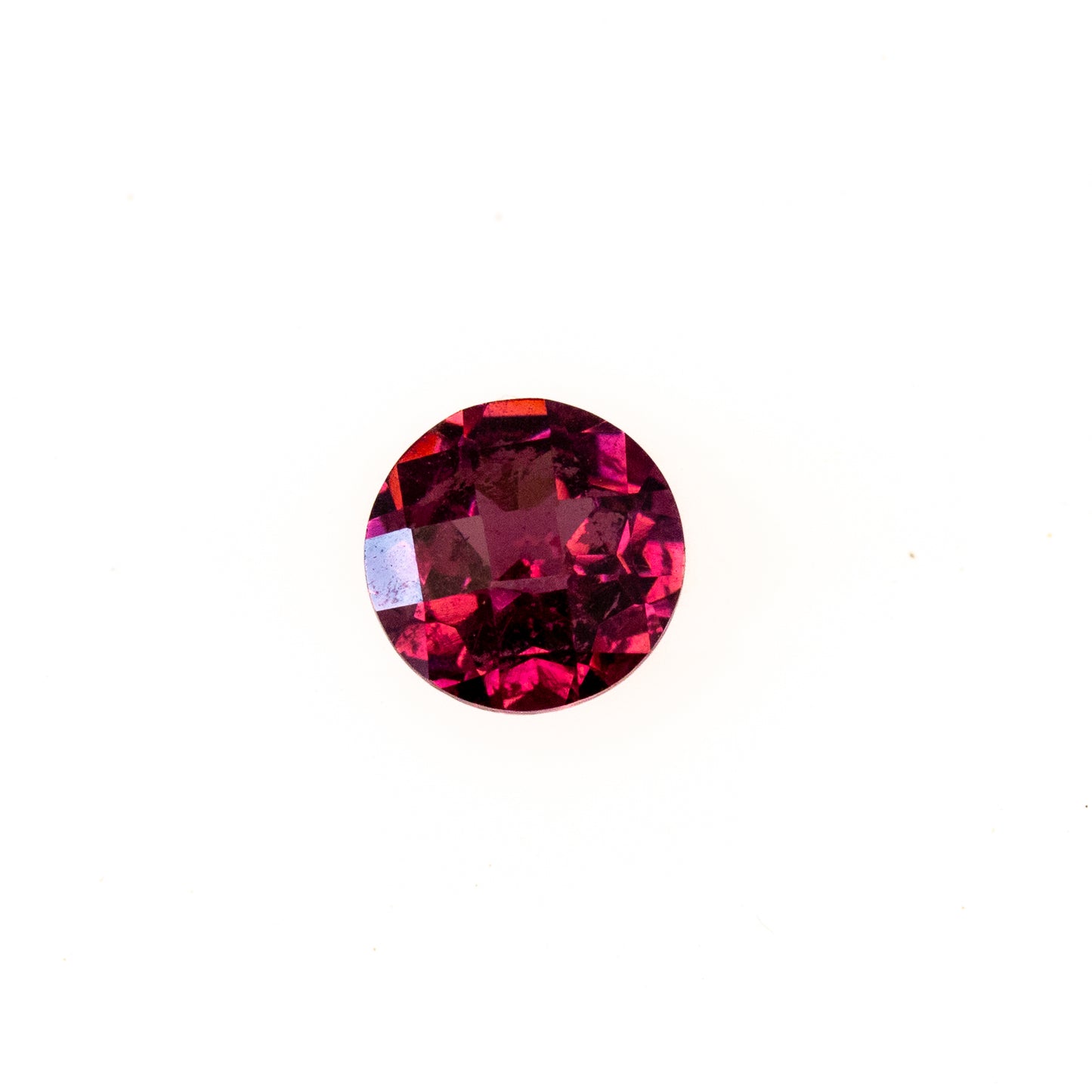 0.99ct Rhodolite Garnet - Round Cut (Checkered Top)