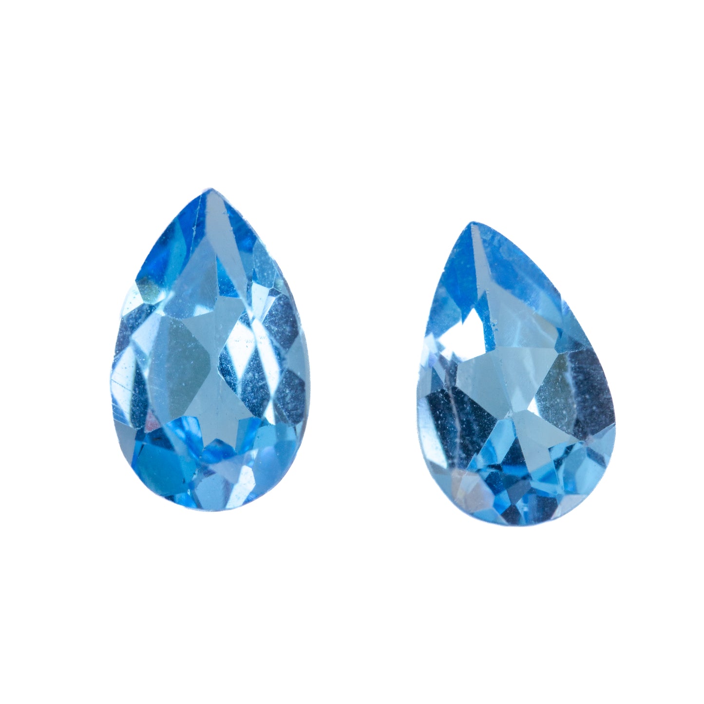 1.92ct Swiss Blue Topaz - Pear Cut Match Pair
