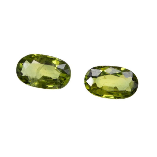 0.50ct Green Sapphire Match Pair - Oval Cut