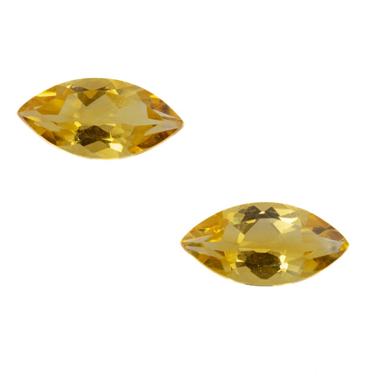 1.67ct Citrine Match Pair - Marquise Cut