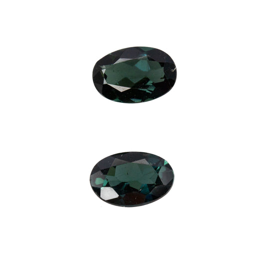 0.81ct Green Tourmaline Match Pair - Oval Cut