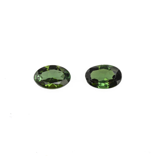 0.81ct Green Tourmaline - Oval Cut Match Pair