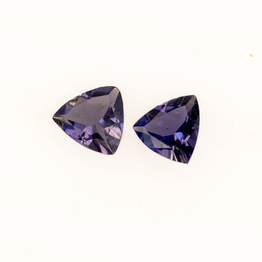 1.00ct Iolite Match Pair - Trillion Cut