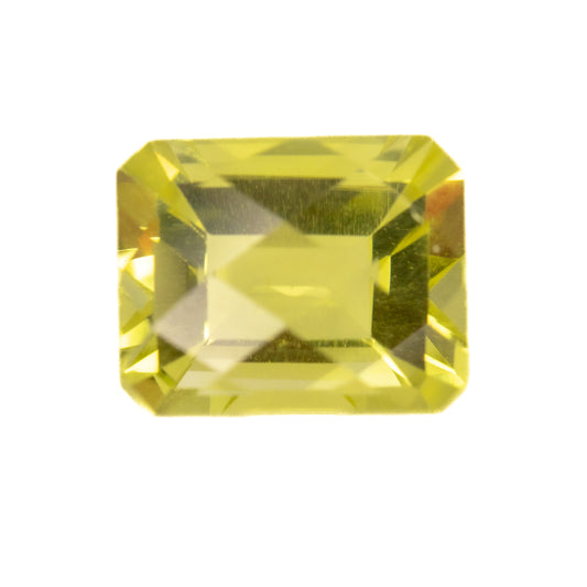 3.44ct Lemon Quartz - Emerald Cut (Checkered Top)
