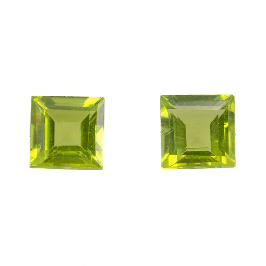 1.62ct Peridot Match Pair - Square Cut