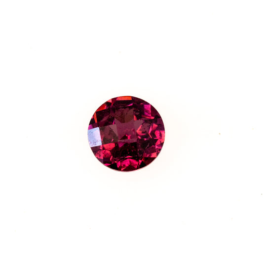 0.99ct Rhodolite Garnet - Round Cut (Checkered Top)