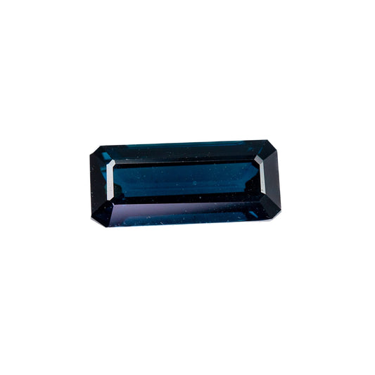 3.67ct Blue Sapphire - Emerald Cut (Certified)