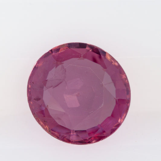 1.13ct Pink Sapphire - Round Cut (Certified)