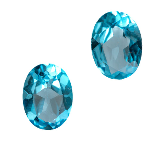 1.52ct Swiss Blue Topaz - Oval Cut Match Pair