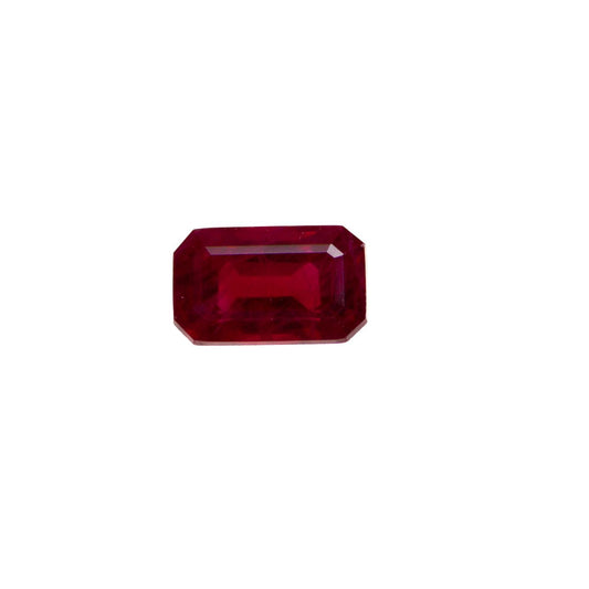 0.63ct Ruby - Emerald Cut